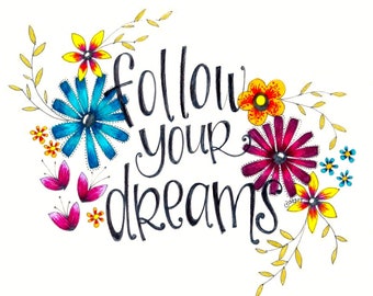 Follow Your Dreams Graduation Card