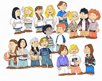 Peanuts Gang Dazed and Confused Print