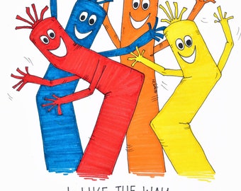 I Like the Way You Work it Illustrated Art Print
