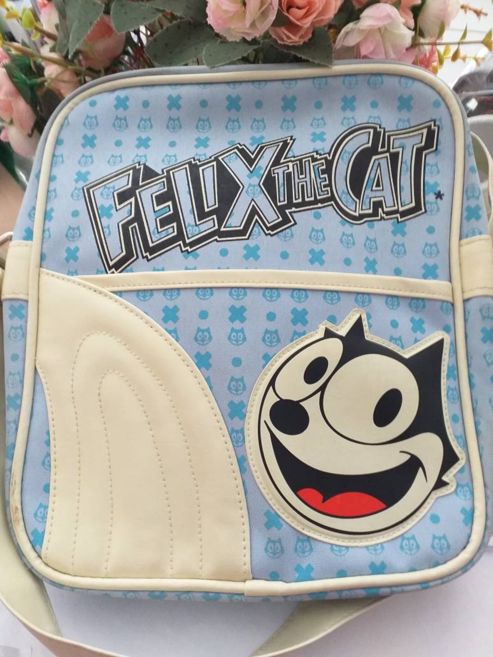 Felix the Cat vintage messenger bag in excellent condition Etsy