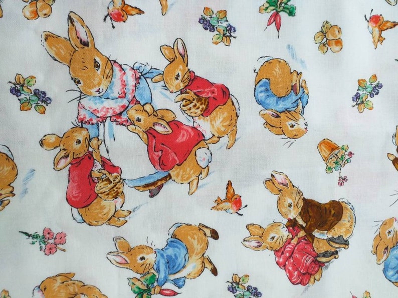 Peter rabbit fabric fabulous beatrix potter fabric by etsy