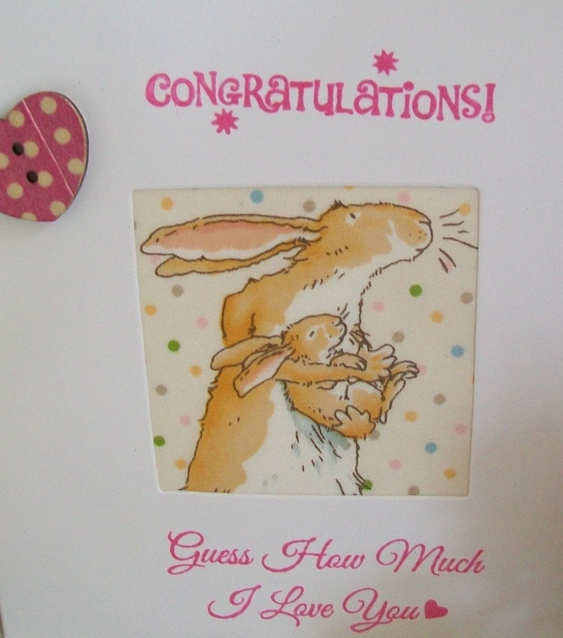 guess how much i love you card handmade birthday card new