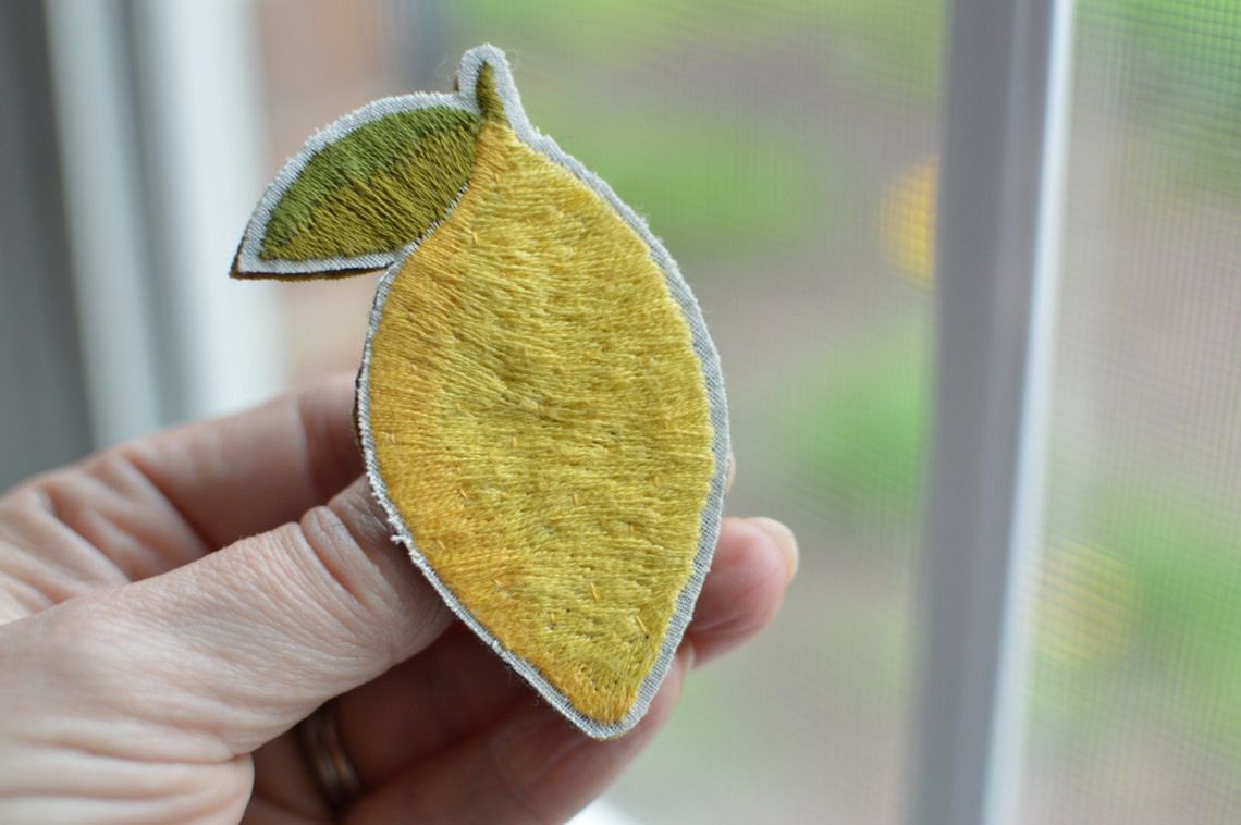 Lemon embroidery pattern diy embroidery patch  hand  etsy Lemon embroidery pattern diy embroidery patch  hand  etsy