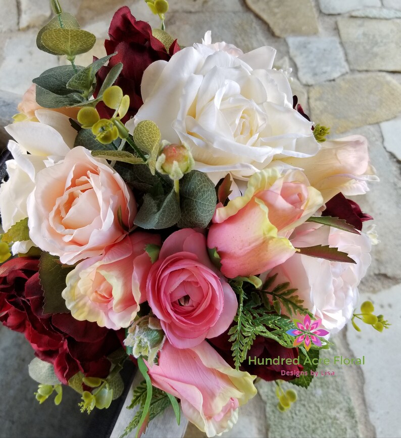 Fall Bridal Bouquets Burgundy