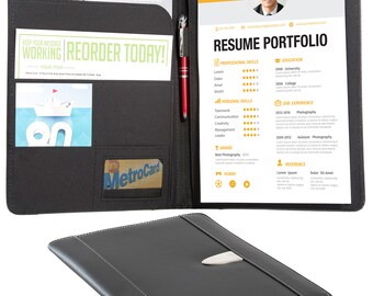 resume folder etsy resume portfolio folder