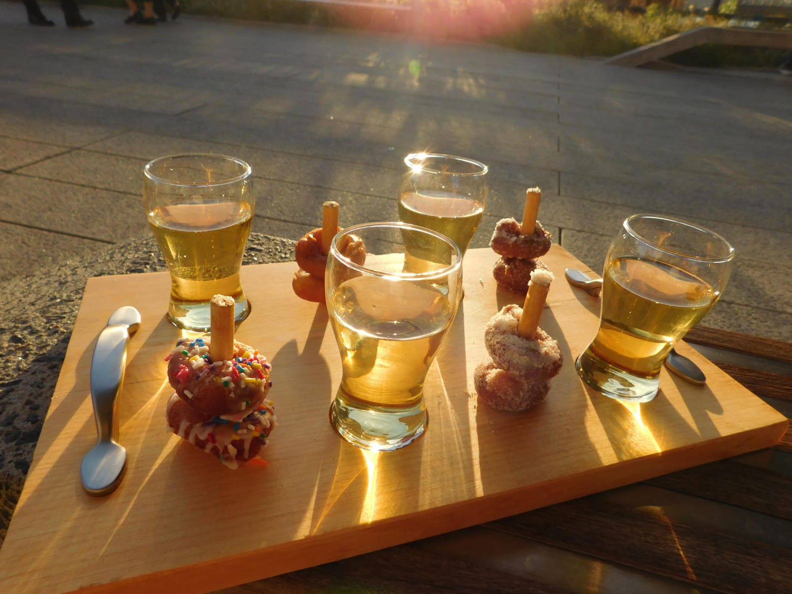 Wine Flight Beer Flight Wine and Donut Pairing Board Etsy