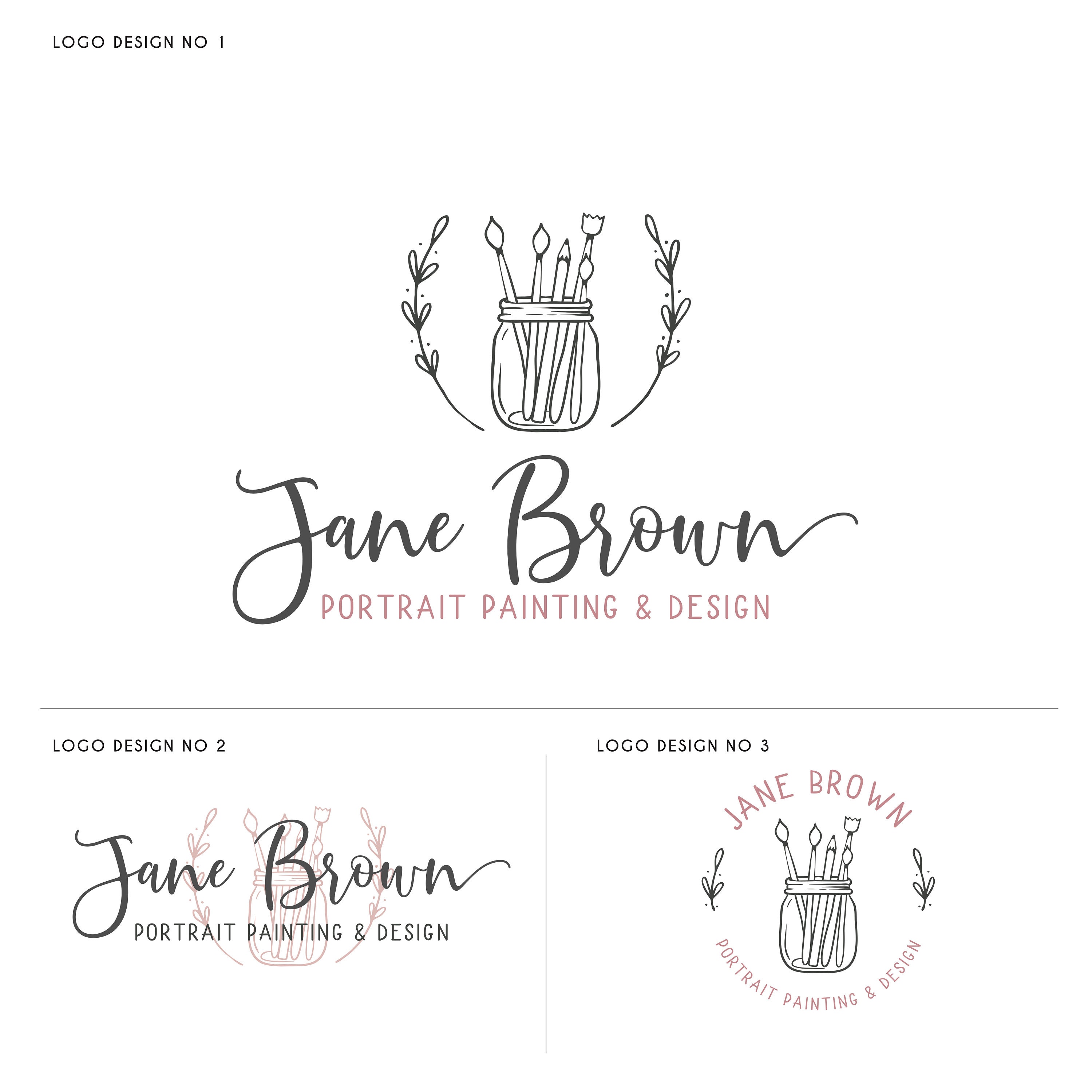 Art Logo Design To Be Customised With Your Texts And Colors Etsy Art Logo Design To Be Customised With Your Texts And Colors Etsy