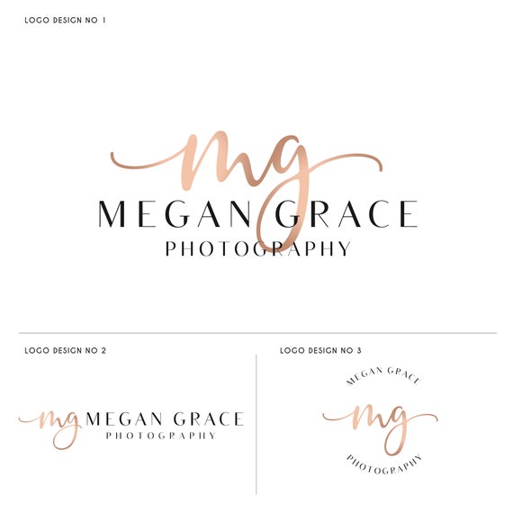 Initials Watermark Logo Design To Be Customised With Your Etsy