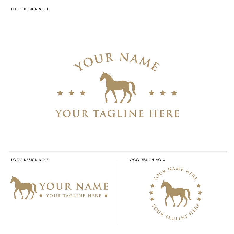 Horse Logo Stable Logo Riding Logo Watermark Logo Business Etsy