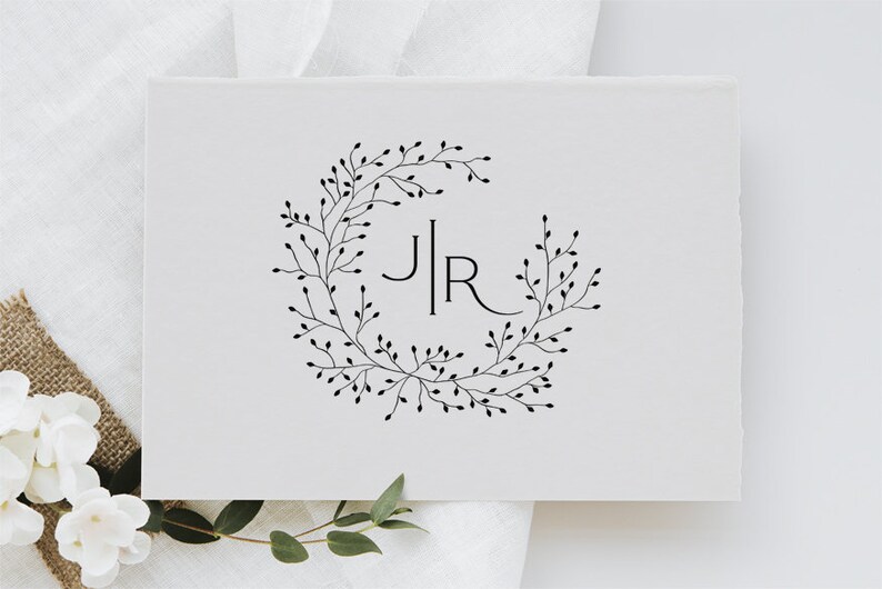 Tree Branch Wreath SVG & PNG Hand Drawn Ornament Etsy