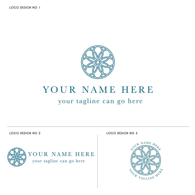 Contemporary Mandala Logo Design to Be Customized With Your | Etsy UK