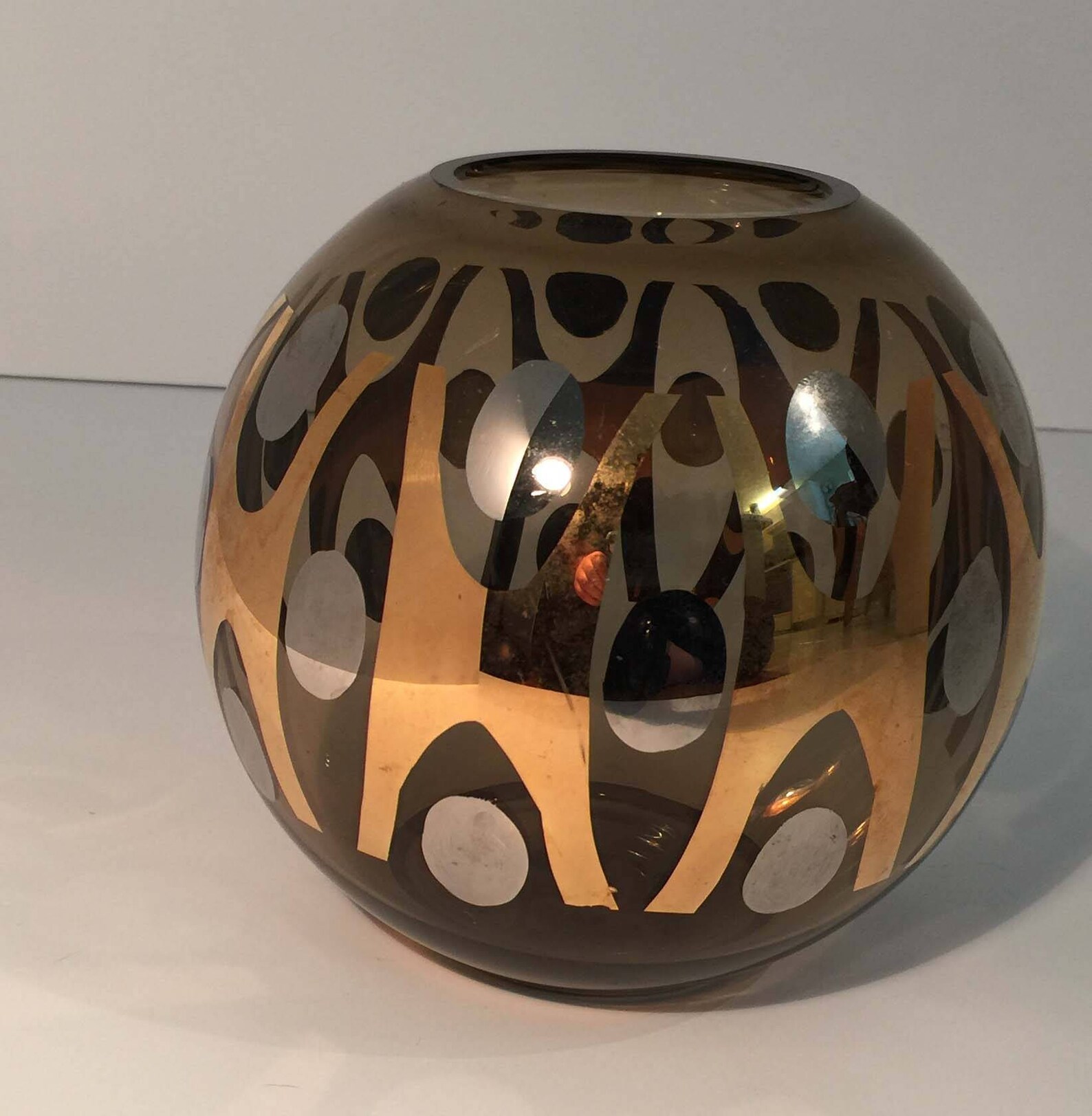 Retro Mod Candle Holder Candle Globe Centerpiece Silver Gold Etsy España