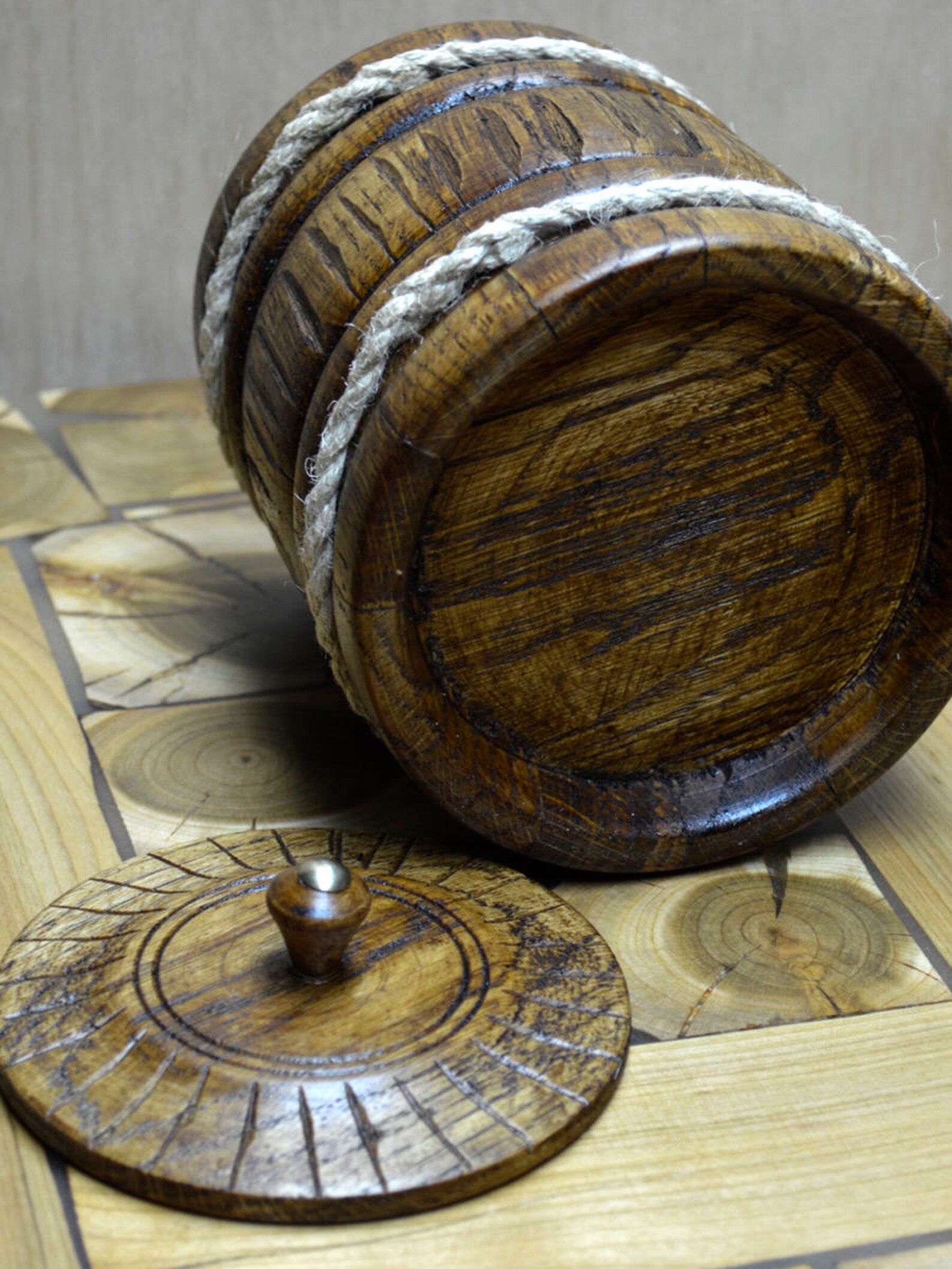 Gift for Mam Rustic Wooden Pot With Lid for Bulk Products Etsy