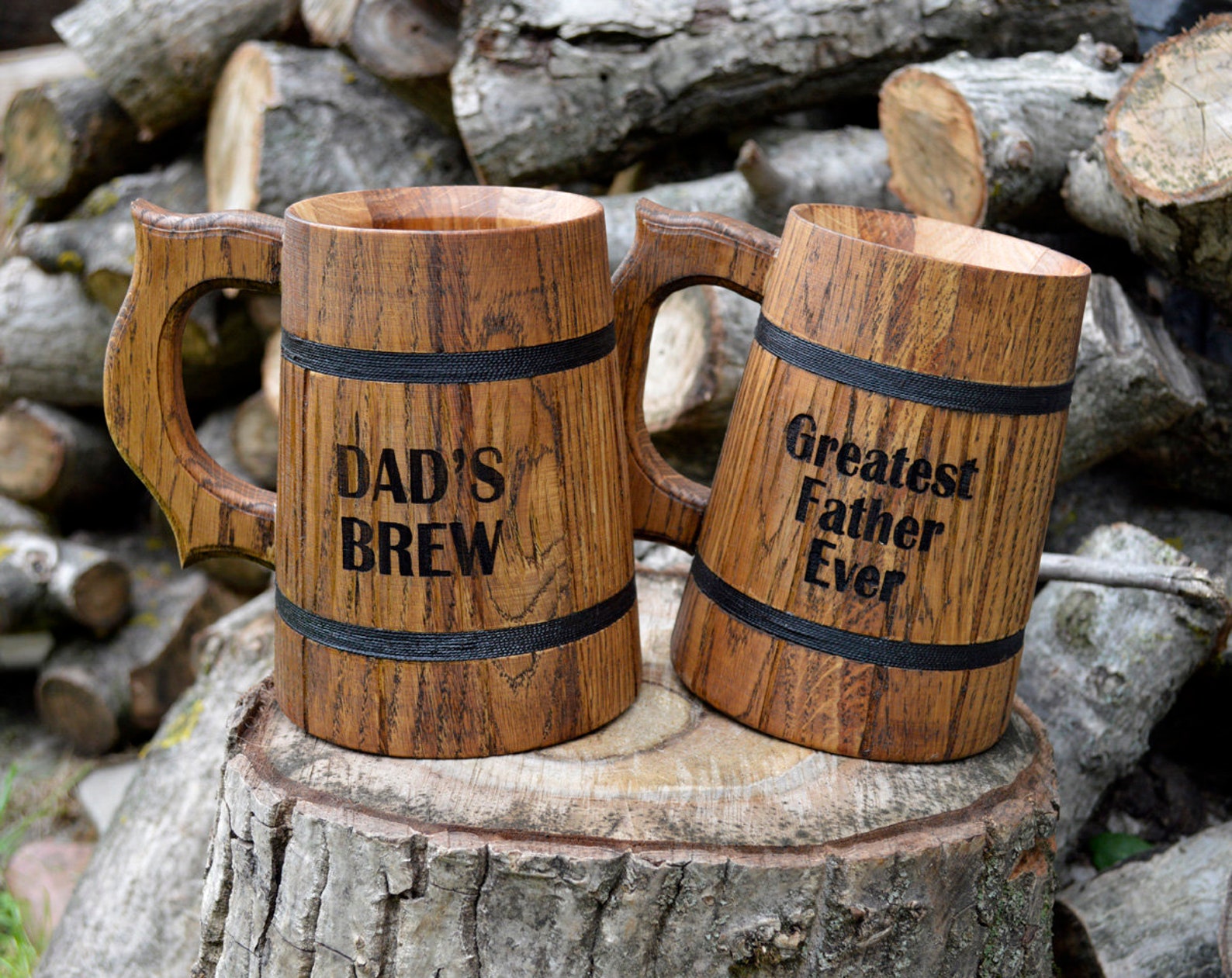 20oz Mug Gifts for Best Men, Gift for Him, Groomsmen Gift Wood Mug