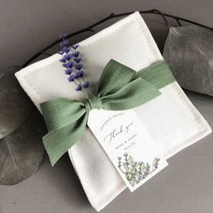 Sacchetti di Lavanda Bomboniere Personalizzate Sacchetti profumati Segnaposto matrimonio, ordine minimo 5 pezzi