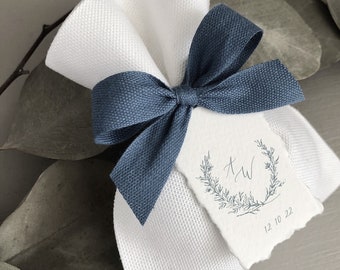 Dusty blue Wedding Favor Bags, Bohemian Wedding thank you gift, DIY Favor Bag, Dusty Blue Wedding Gift Pouch, french style