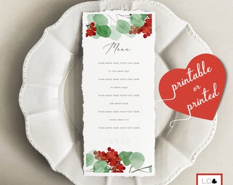 Matrimonio Menu Stampa Etsy