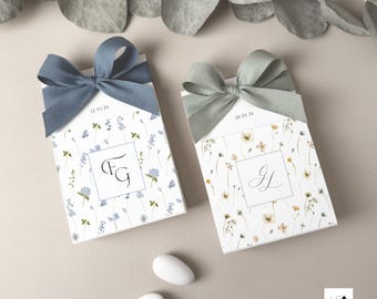 Floral Bomboniere: Italian Favor, Confetti & Sugared Almond Holder
