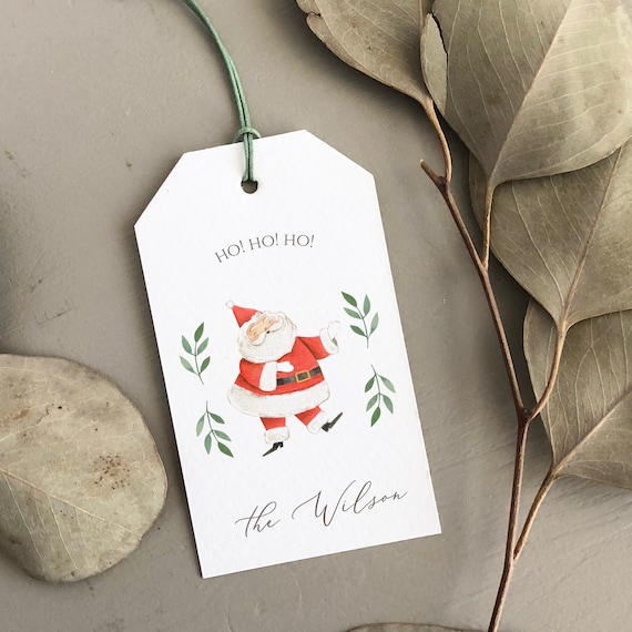 Custom Printable Christmas labels, Personalized Printable Present tags, Printable Gift tags, Santa Tag, Dear Tag, Elf tag, Fox Tag