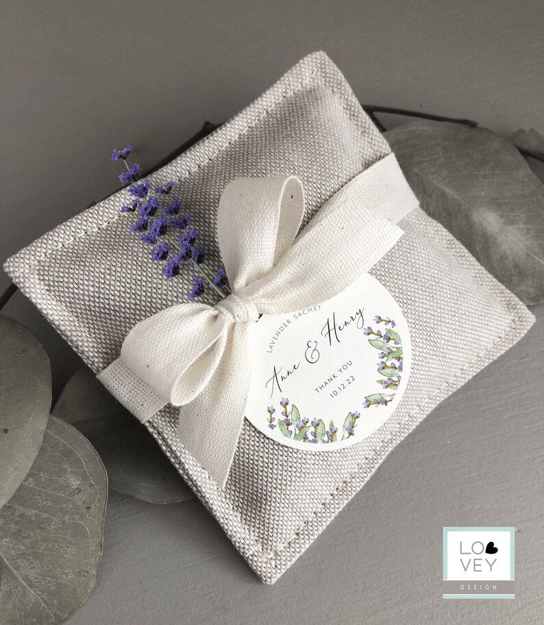 Lavender Sachet Bags for Wedding Shower or Party Cotton Etsy