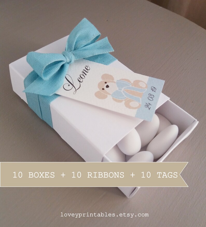 Baby Shower Favor Boxes Baby Shower Favors Boy Party Favor Etsy