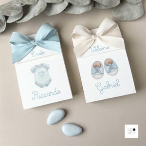 Cartes de remerciement personnalisées pour nouveau-né, cadeau de bienvenue pour bébé, cartes de remerciement Beary, bricolage