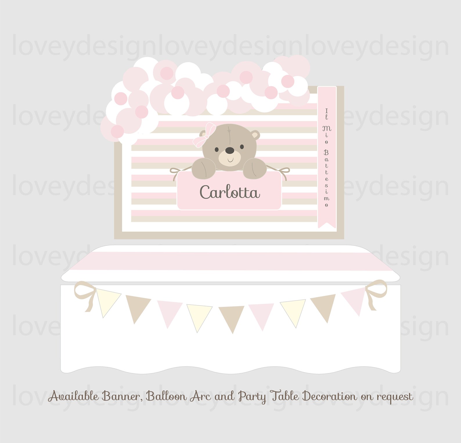 Digital Backdrop Teddy Bear Digital Supplies 1st Birthday - Etsy