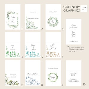 Cardstock paper almonds bags, Italian bomboniera, eucalyptus theme favors, almonds not included image 5