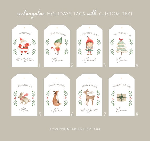 Biglietti Adesivi Natale 60 Biglietti Adesivi Di Buon Natale - Etichette Natalizie Per Regali, Chiudipacco Festivi Biglietti Chiudipacco