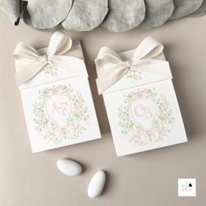 Bomboniera matrimonio, Scatolina porta confetti, Porta confetti in cartoncino, Segnaposto matrimonio, fai da te o confezionato