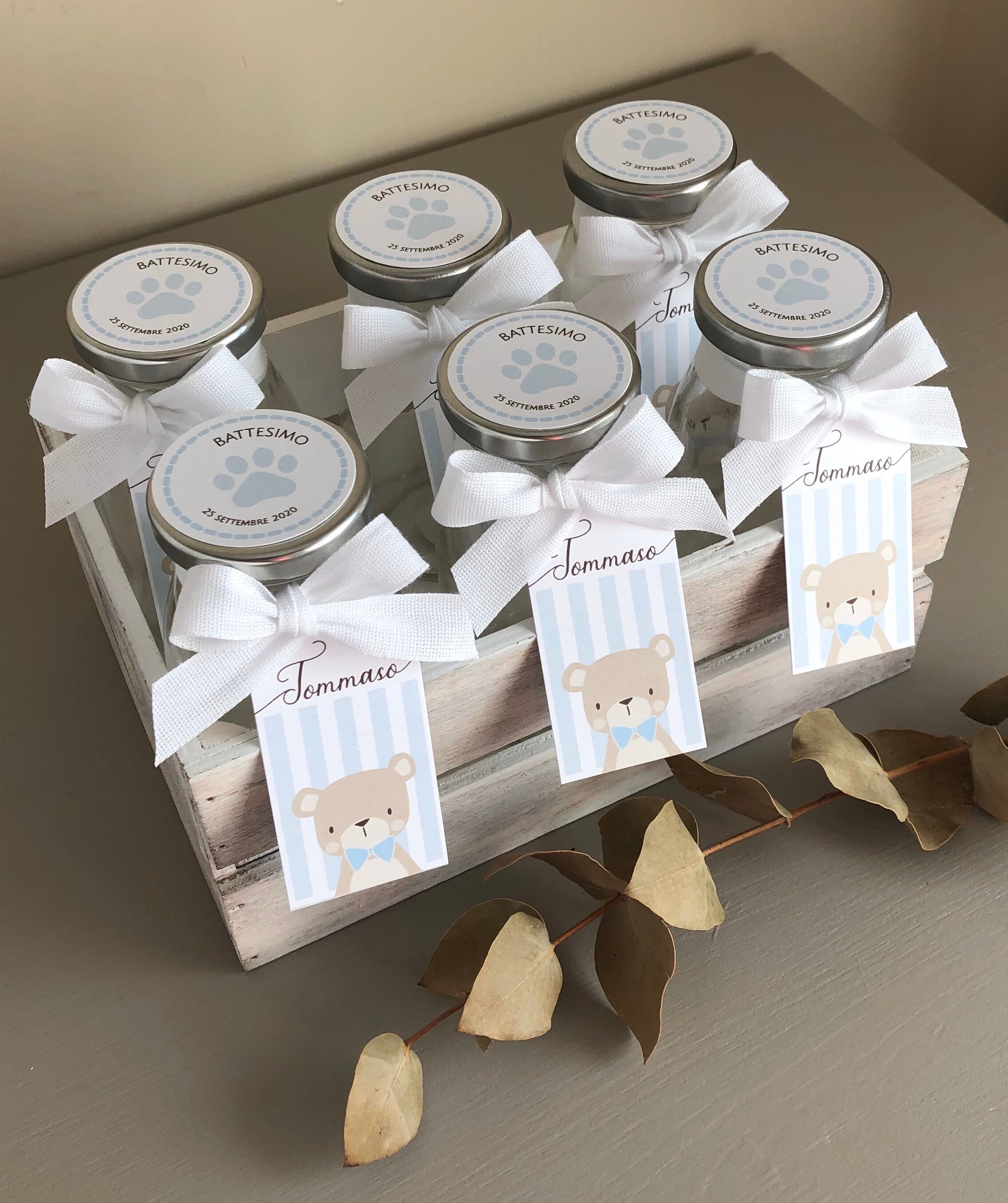 DIY Thank you favor Baby Shower Favor Jars Etsy