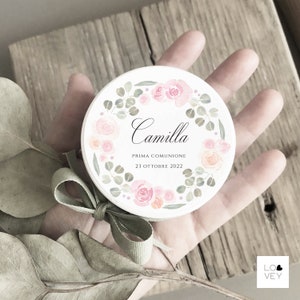 Cajas vacias redondas DIY en cartón blanco personalizadas, con cinta de algodón, para peladillas o pequeños detalles, pedido mínimo 10 unidades