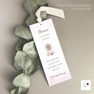 Segnalibro Battesimo, Segnalibro nascita, Segnalibro Prima Comunione, Cresima, Matrimonio