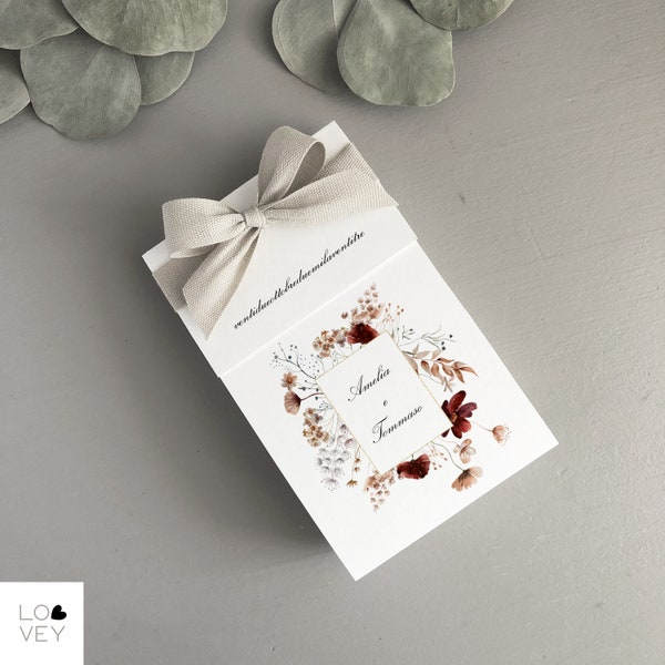 Karton Papier Mandeln Tüten, italienische Bomboniera, Blumen Thema Gastgeschenke