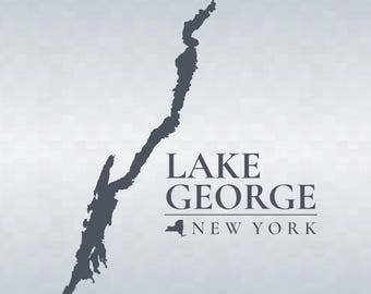 Lake George Vector Graphic Set with Bonus Files - New York