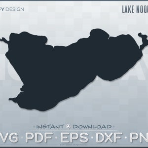 Lake Noquebay SVG Vector Graphic - Wisconsin - Ideal for Decals
