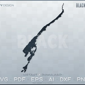 May include: Black and white silhouette of Black Lake, a geographical feature. The image is on a gray background with the text "GFY DESIGN" and "BLACK LAKE" at the top.