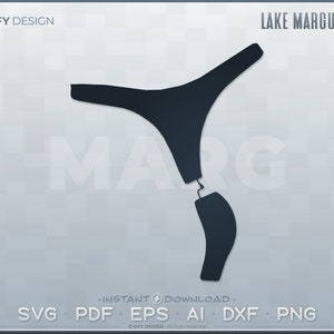Lake Marguerite SVG - Conjunto de arquivos digitais - Arizona | Forma de mapa de contorno vetorial; Ideal para projetos de DIY, Laser, Glowforge, Cricut e Cut File