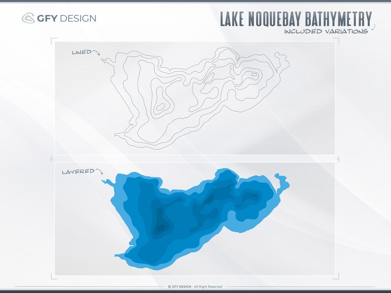 Lake Noquebay SVG Vector Graphic - Wisconsin - Ideal for Decals