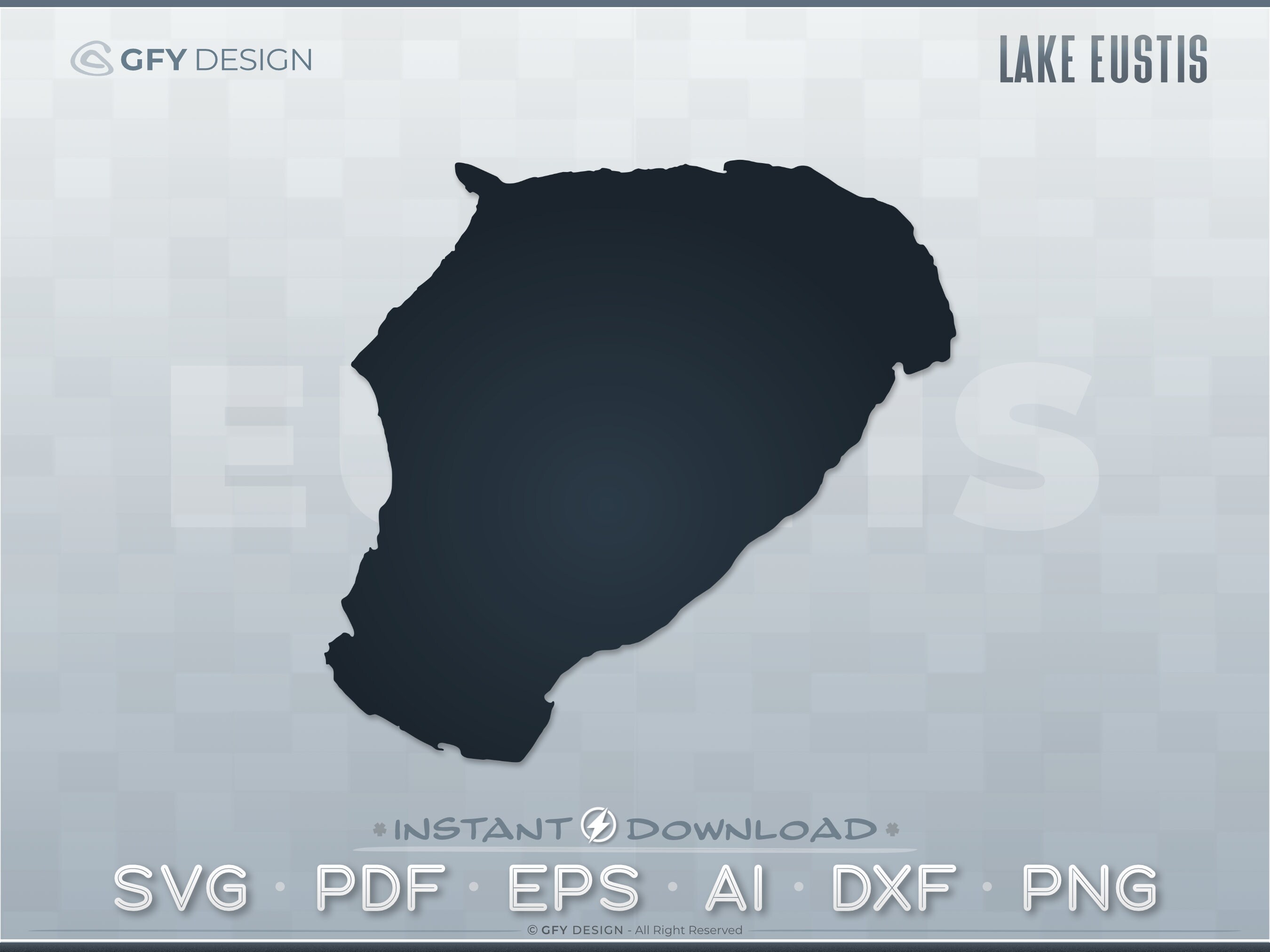 Lake Eustis SVG デジタル ファイル セット - フロリダ FL