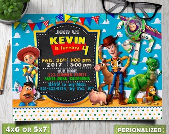 toy story invitation etsy