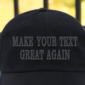 Black Maga Custom Cap, Elon Musk Cap, Embroidered Hat, Personalized Hat, Custom Maga hat, Make America Great Again, Make America