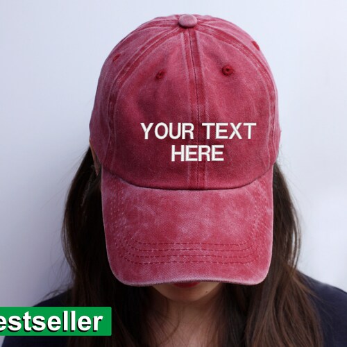 90s Vintage Custom Hat Embroidered Hat 