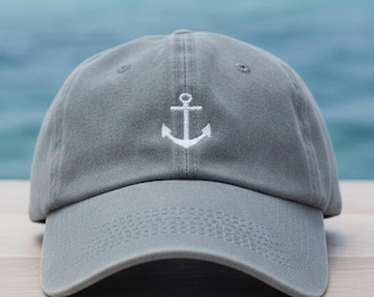 Embroidered Anchor Baseball Cap: Personalized Cotton Dad Hat
