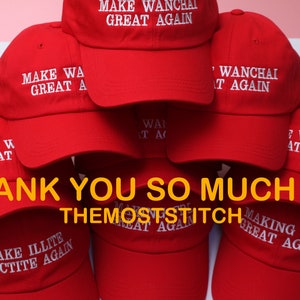 Make Your Text Great Again, Embroidered Hat, Personalized Hat, Custom Baseball Cap, Custom Maga hat, Make America Great Again, Make America image 4