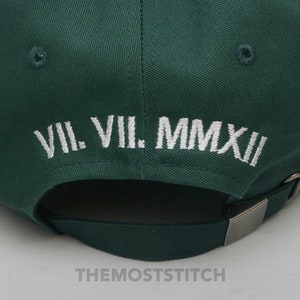 Roman Numeral, Custom hat, Embroidered Hat, Initial cap, Personalized Ball cap, Custom Hat, Mens Hat, gift for her, Dad Hat, Gift for her