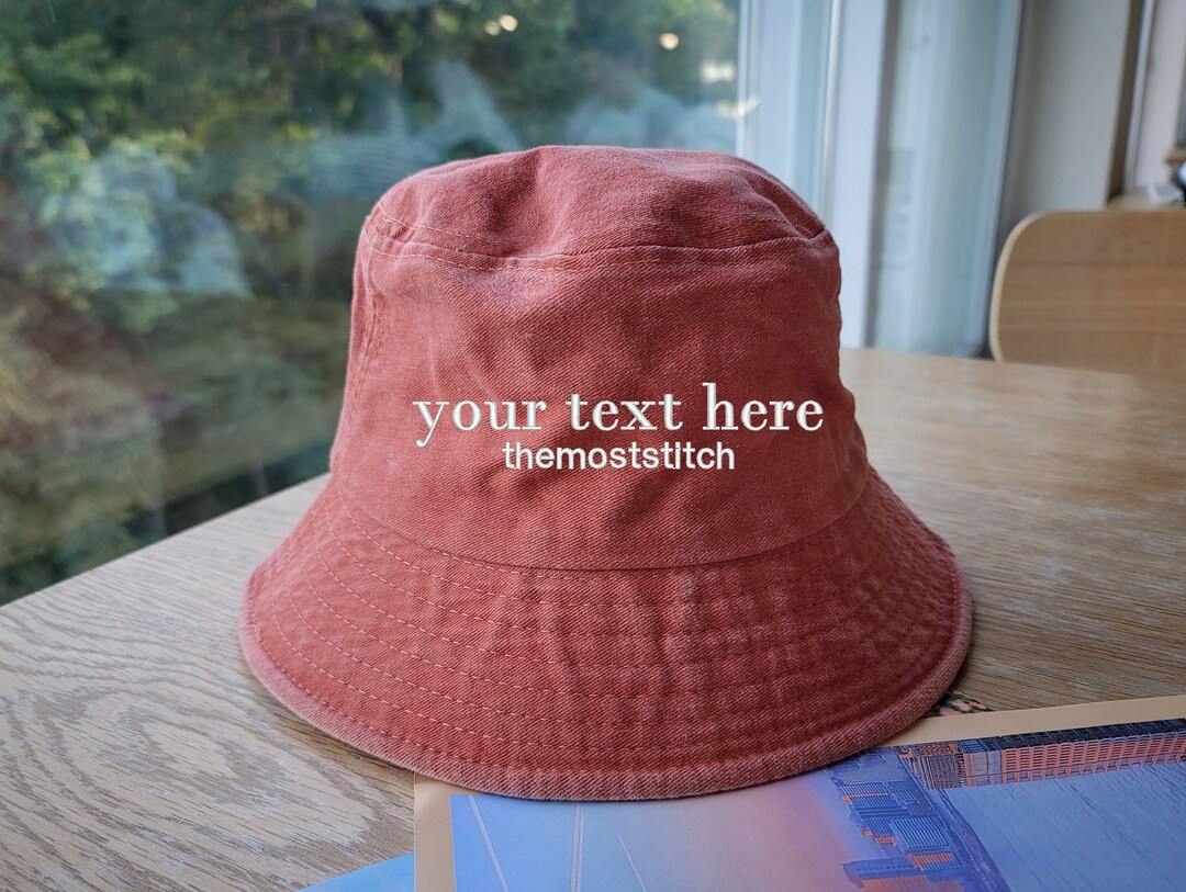 CUSTOM Bucket Hat Custom Vintage Bucket Hat Customized Etsy