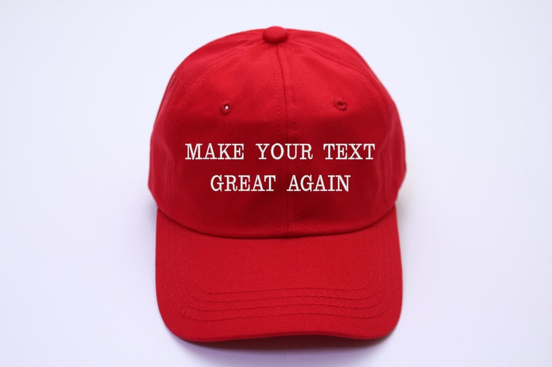 Make America Personalized Hat Embroidered Hat Custom Maga hat Make America Great Again Custom Baseball Cap Make Your Text Great Again