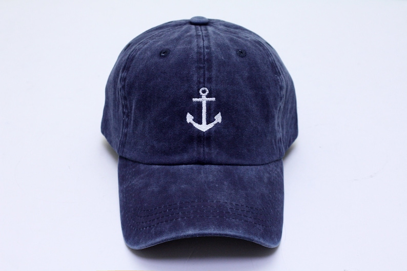 Anchor Baseball Cap Captain Anchor Sailing Boat Dad hat Etsy