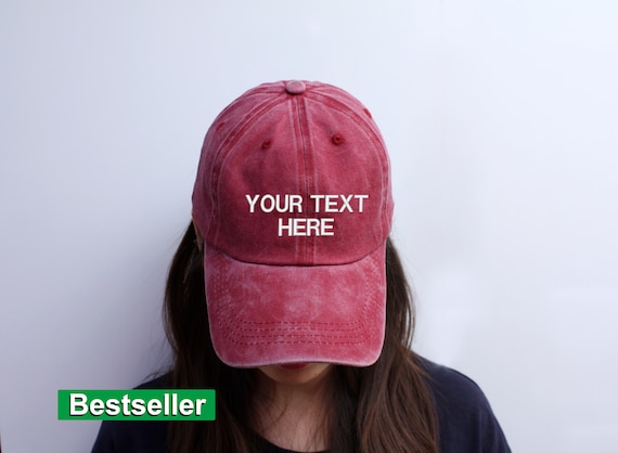 90s Vintage Custom Hat Embroidered Hat 